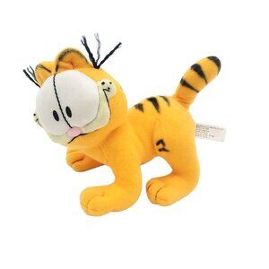 VTG 2001‎ Garfield Yellow Cat Stuffed Animal Walking Fine Toy